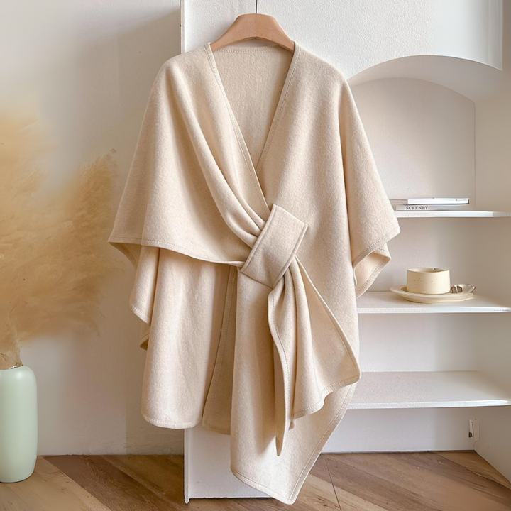 Teysia - drapierter Schal mit Soft-Touch-Finish