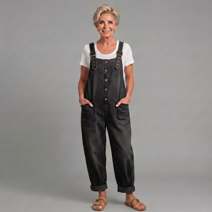 Rowella - Weit geschnittene, weiche Latzhose