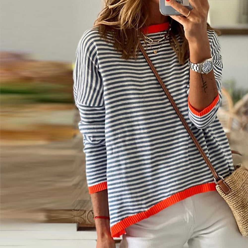 Tivana - Gestreiftes Soft-Touch-Longsleeve