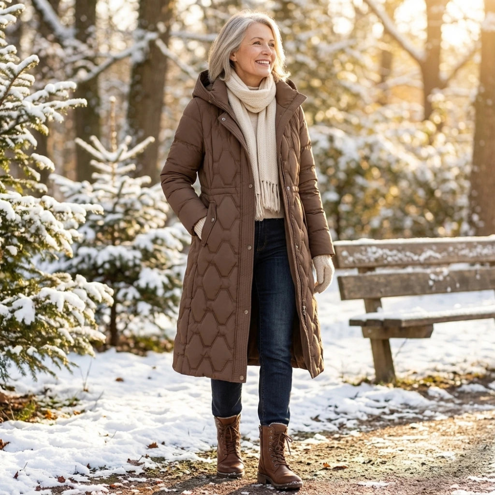 Torielle - Wetterfester Longmantel mit Kapuze