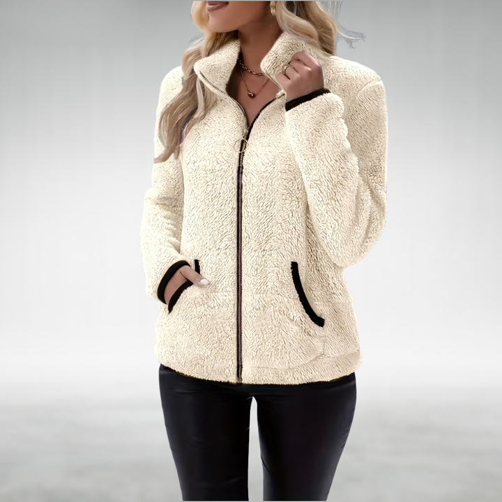 Zafrielle - Softtouch-Jacke mit durchgehendem Reißverschluss