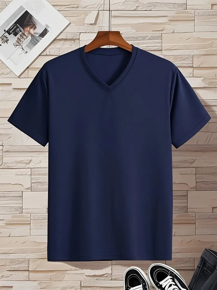 Trevor - Soft-Touch-T-Shirt mit V-Ausschnitt