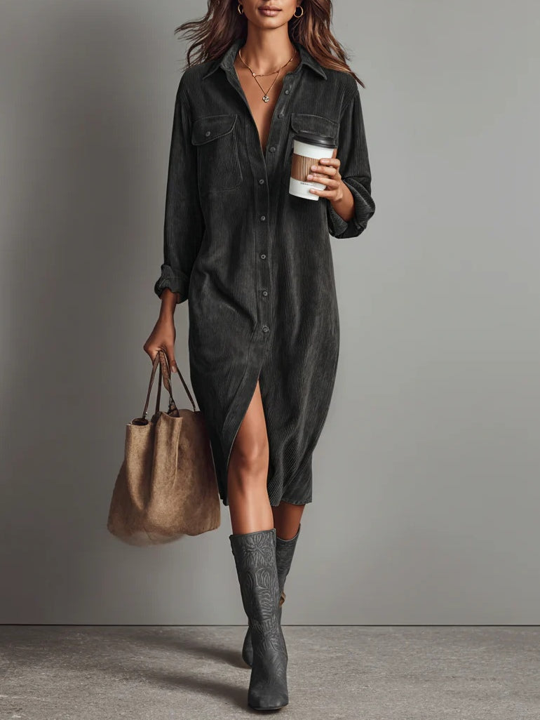 Adara - Soft-Touch-Midikleid