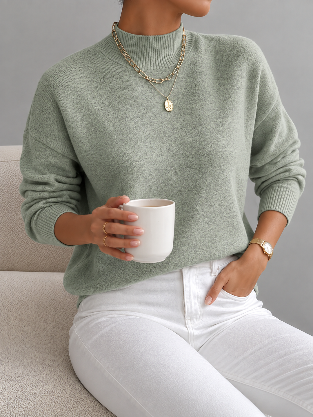 Jinty - Soft-Touch-Strickpullover im Relaxed-Fit