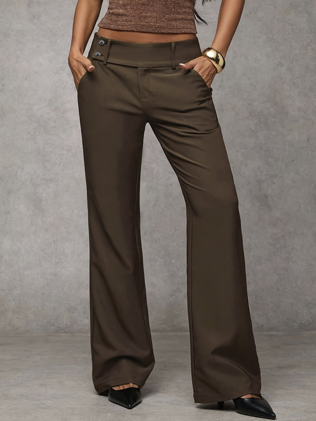 Venetia - luftige, hoch taillierte Wide-Leg-Hose