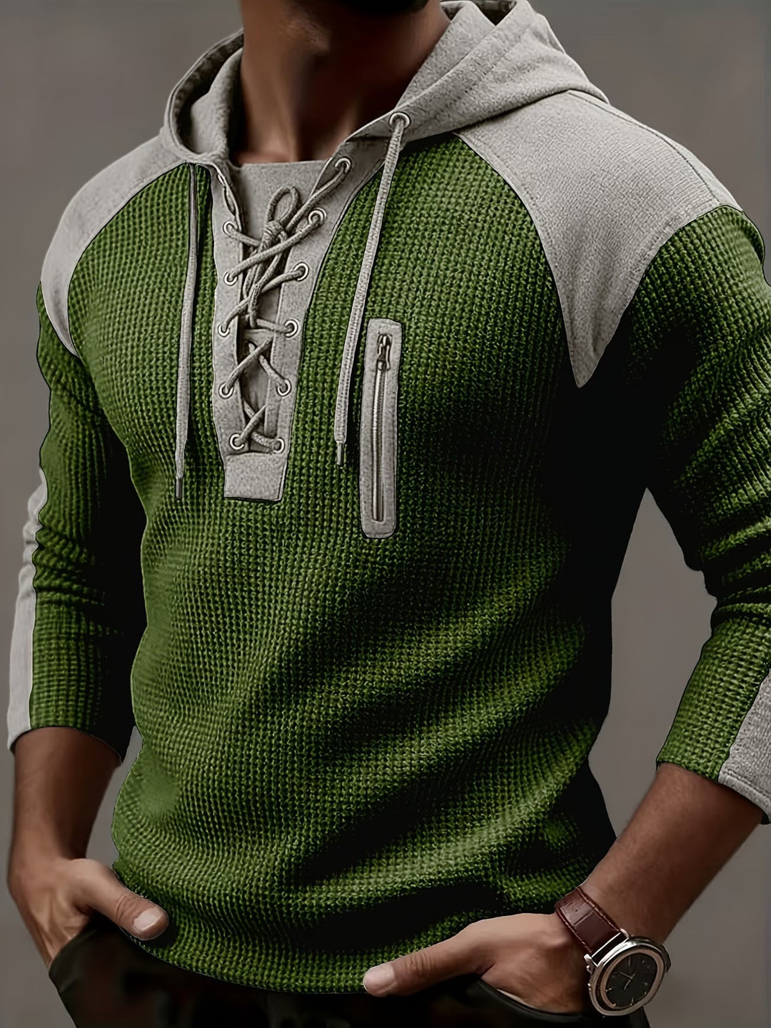 Ashcombe - Kuscheliger gerippter Hoodie