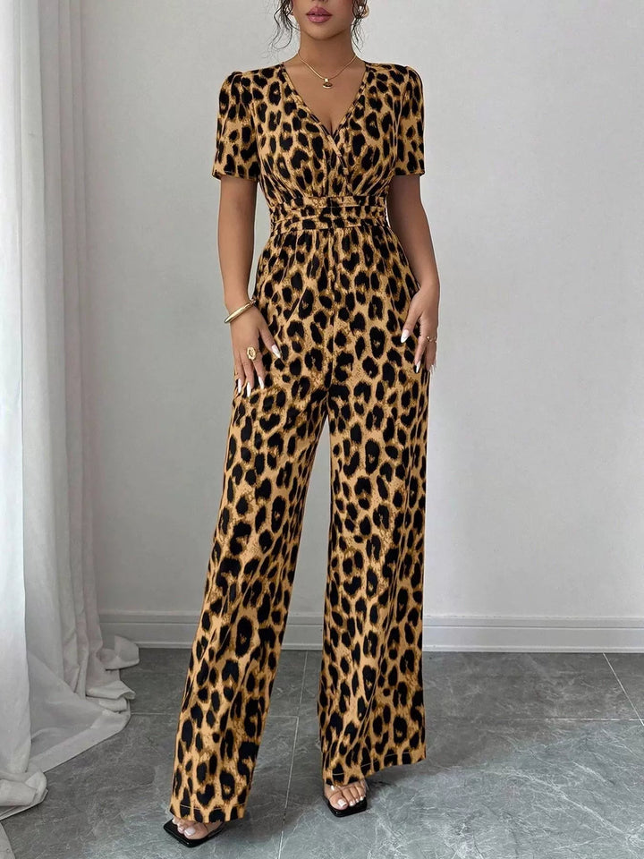Eveliora - Eleganter Jumpsuit mit Animalprint