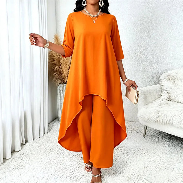 Laurivelle - Soft-Touch Plus-Size-Maxikleid