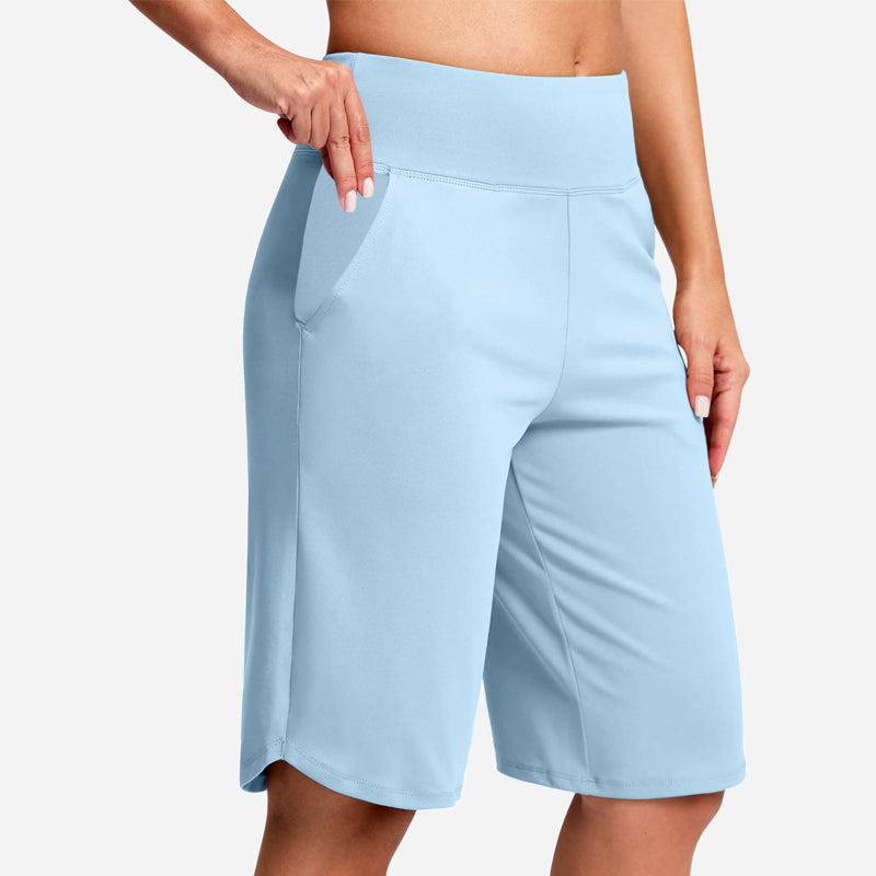 Kendall - High-Waist Radler-Shorts mit Taschen