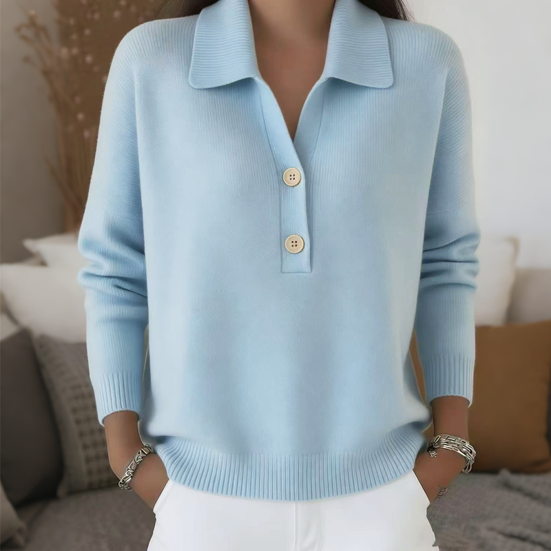 Belisara - Extraweicher V-Ausschnitt-Pullover