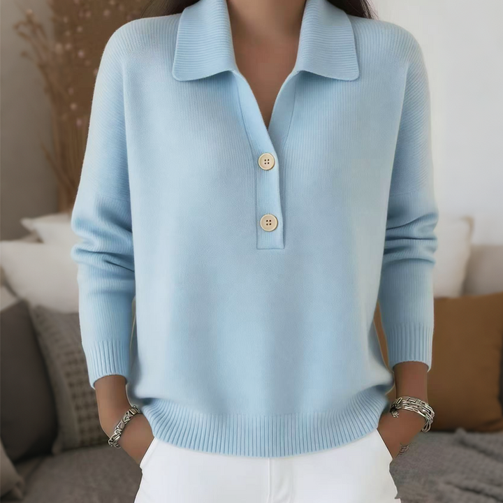 Belisara - Extraweicher V-Ausschnitt-Pullover