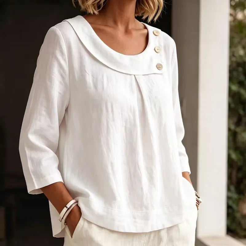 Brionelle - Bluse aus Leinen mit weichem Griff
