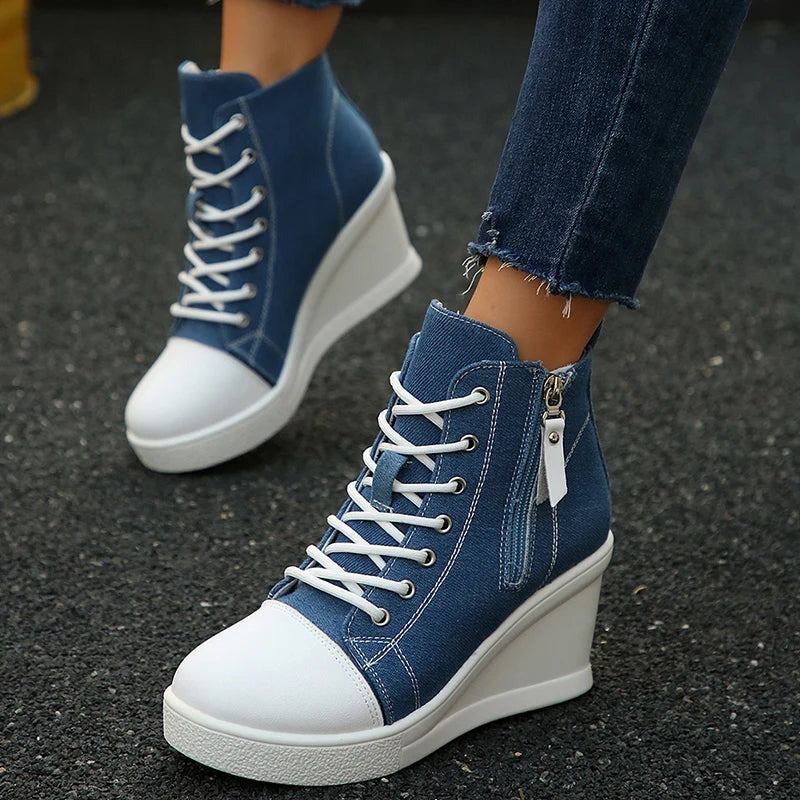 Harper - Skulptural geformte Keilsneaker