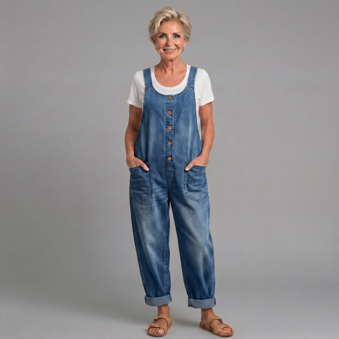 Rowella - Weit geschnittene, weiche Latzhose