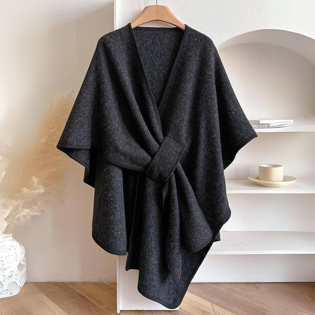 Teysia - drapierter Schal mit Soft-Touch-Finish