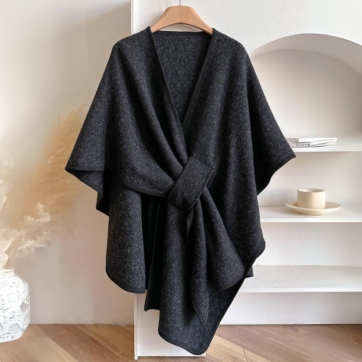 Teysia - drapierter Schal mit Soft-Touch-Finish