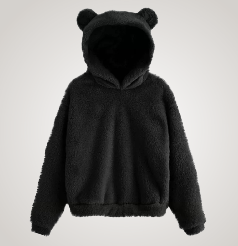 Tialyn - Plüsch-Hoodie mit Bärenohren