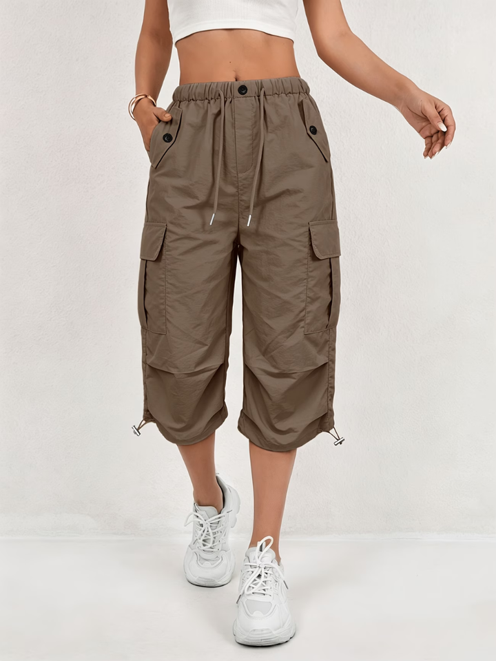 Donatella - Leichte Cargo-Caprihosen mit Stretch