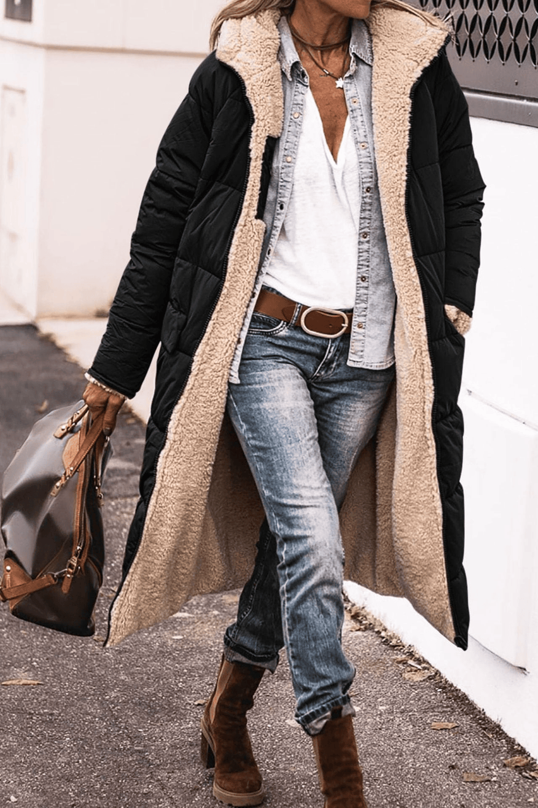 Nellie - Wendbarer Longline-Mantel