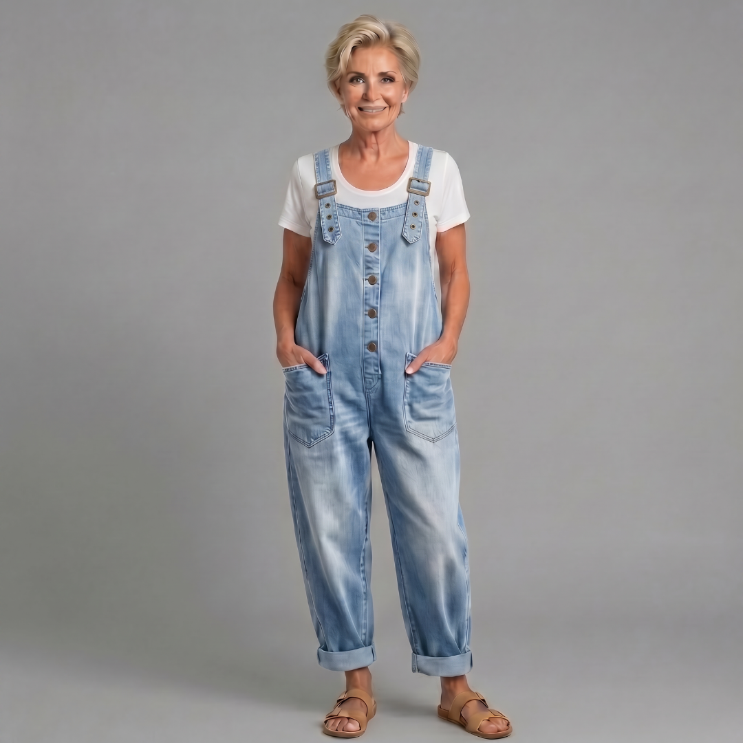 Rowella - Weit geschnittene, weiche Latzhose