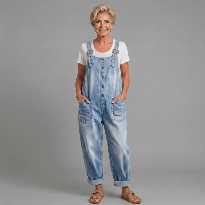 Rowella - Weit geschnittene, weiche Latzhose