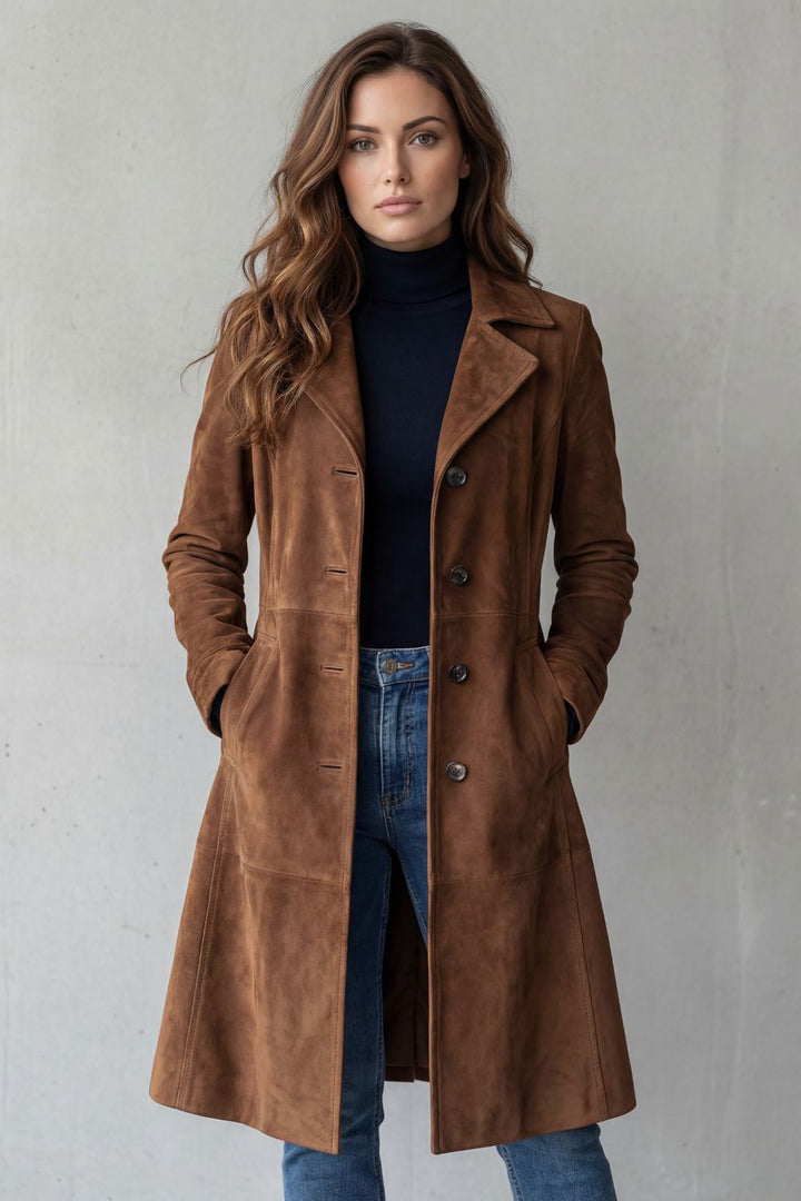 Arlene - Taillierter Longline-Mantel