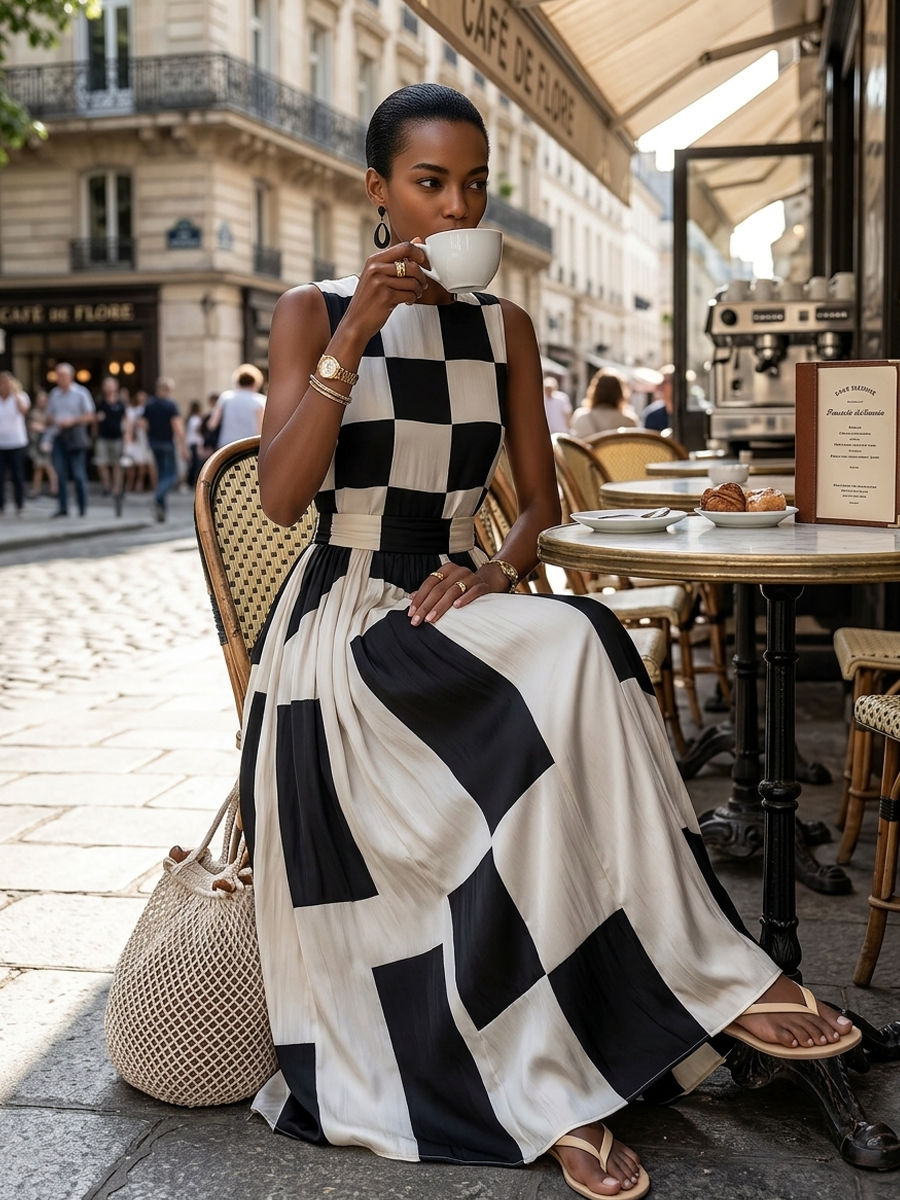 Solenna - Luftiges Leinen-Maxikleid