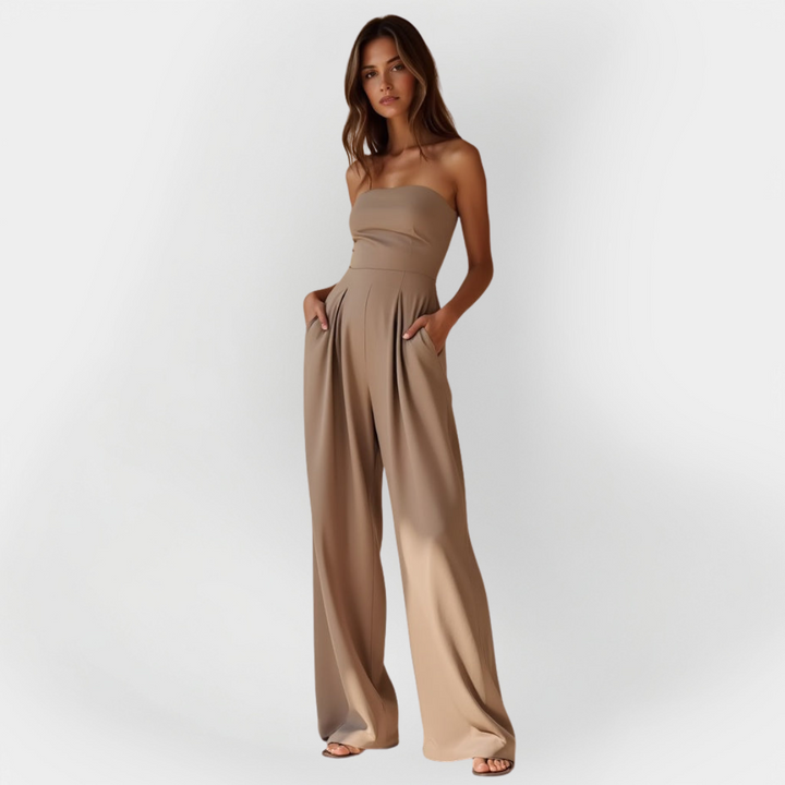 Zerya - Trägerloser Soft-Touch-Jumpsuit