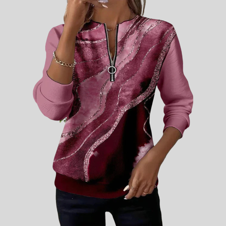 Baila - Sweatshirt mit Vintage-Print