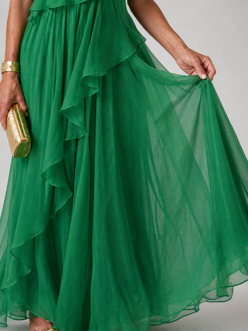 Katriana - Maxikleid mit zarten Rüschen