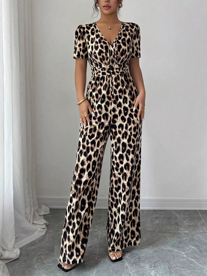 Eveliora - Eleganter Jumpsuit mit Animalprint