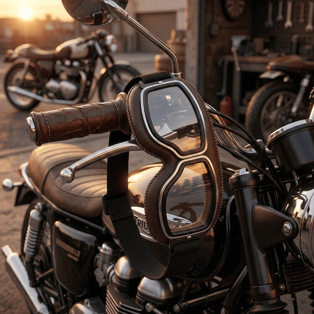 Alaric - Vintage-Motorradbrille