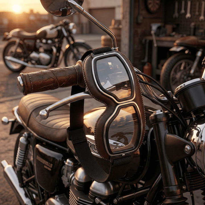 Alaric - Vintage-Motorradbrille