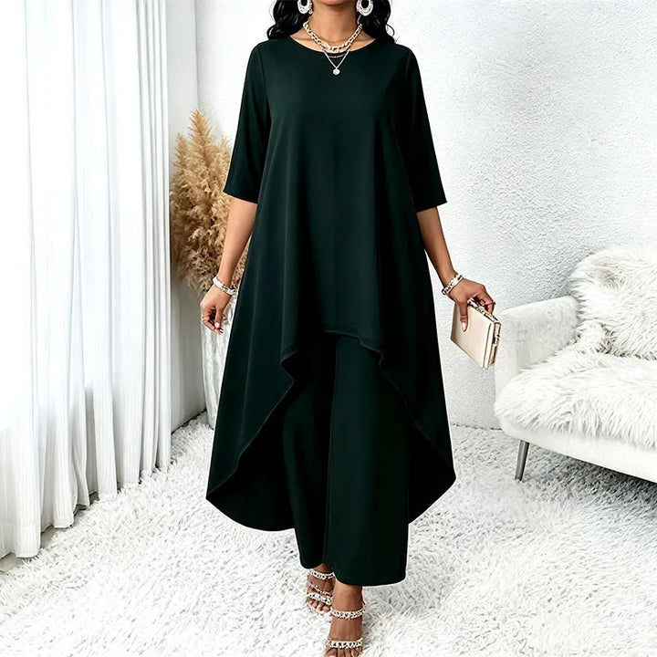 Laurivelle - Soft-Touch Plus-Size-Maxikleid