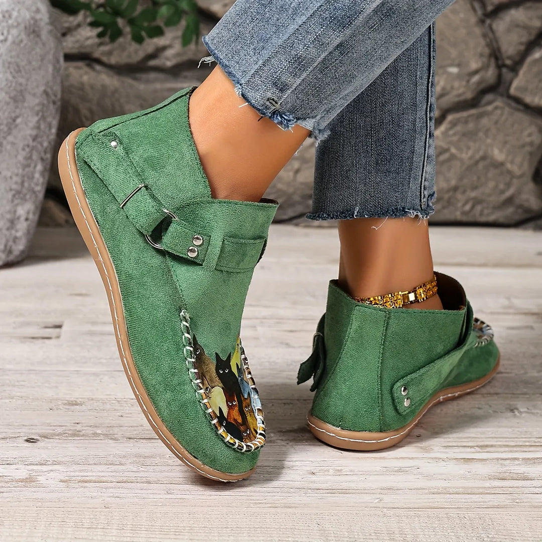 Cara - Bequemer Slipper mit Schnallendetail