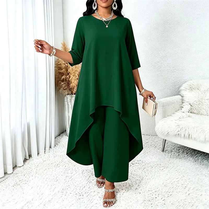Laurivelle - Soft-Touch Plus-Size-Maxikleid
