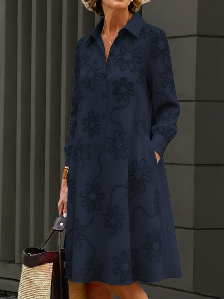 Sirelin - Softtouch-Midi-Hemdblusenkleid