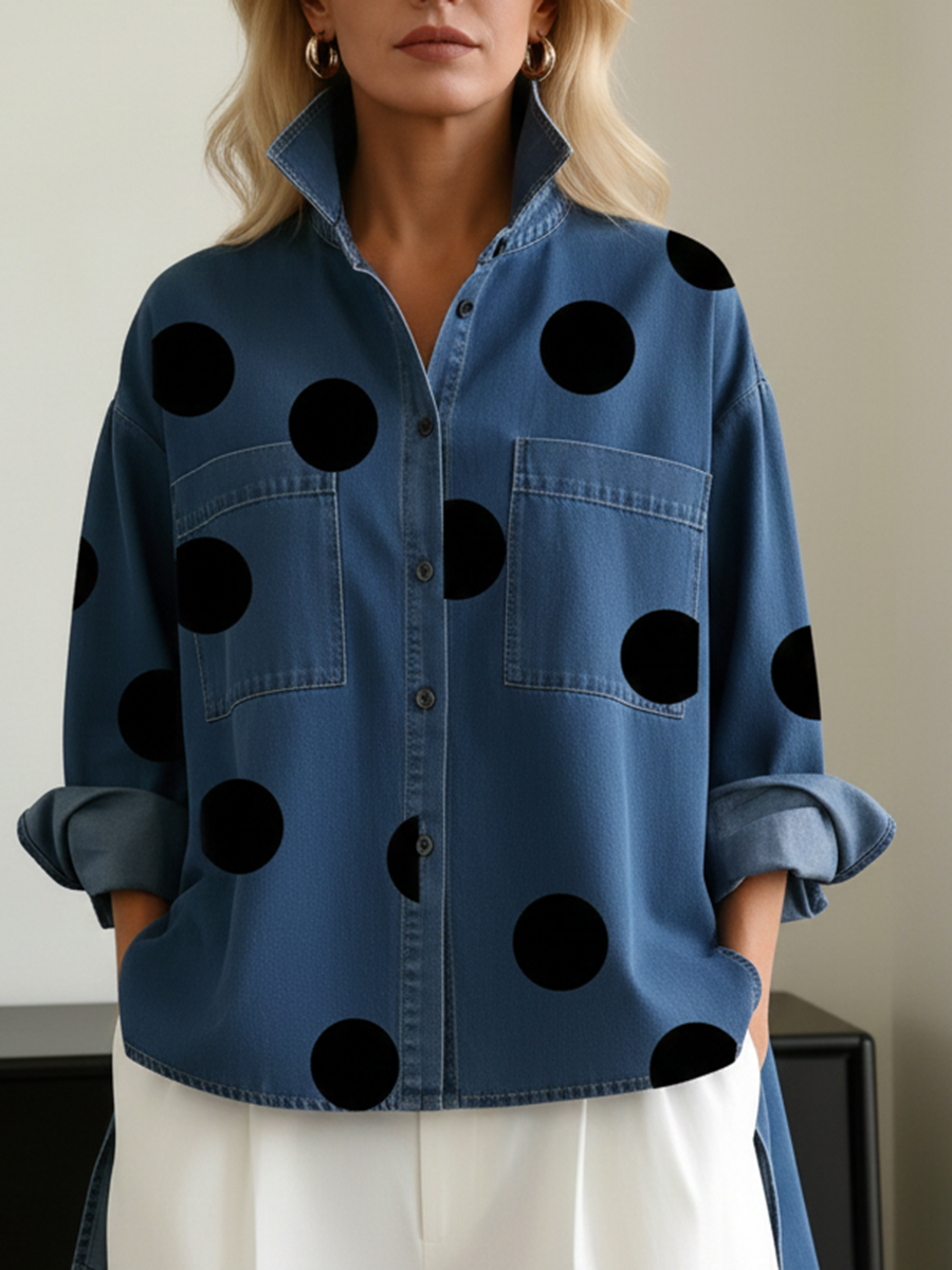 Kelsey - Bluse mit weichem Griff und Stickerei