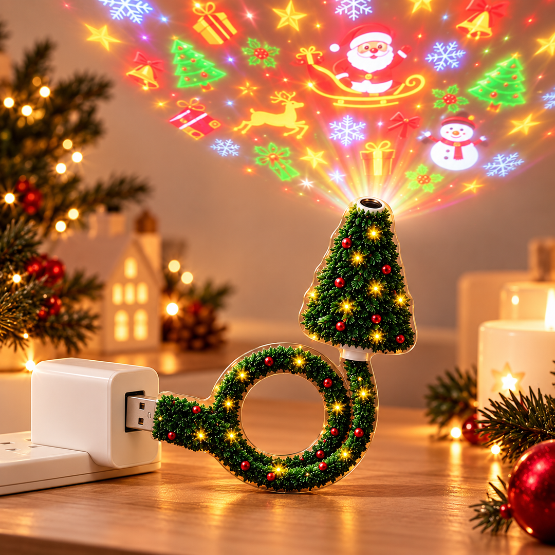 Festelle - LED-Projektionslicht für den Weihnachtsbaum