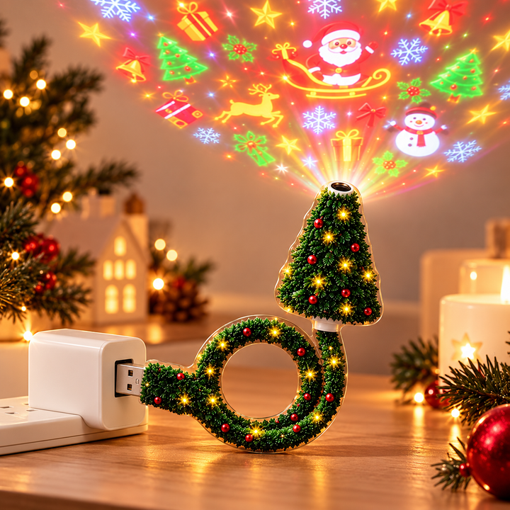 Festelle - LED-Projektionslicht für den Weihnachtsbaum