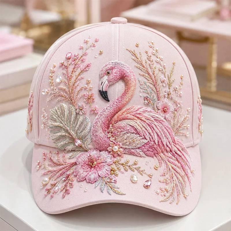 Arlena - Cap mit Blumenpferd-Motiv