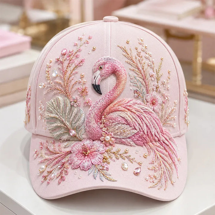 Arlena - Cap mit Blumenpferd-Motiv