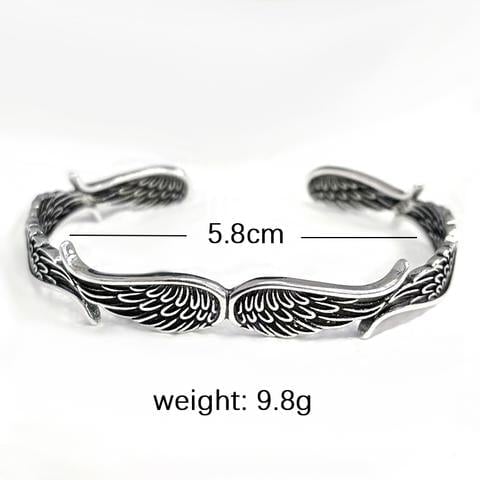 Raveya - Poliertes Engelsflügel-Armband