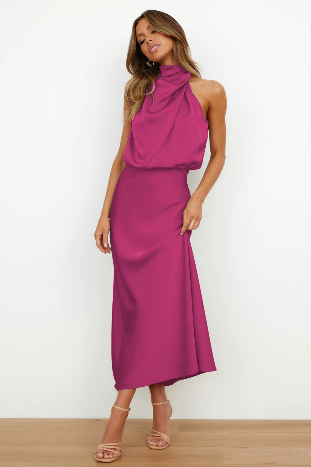 Theodosia - Drapiertes Maxikleid