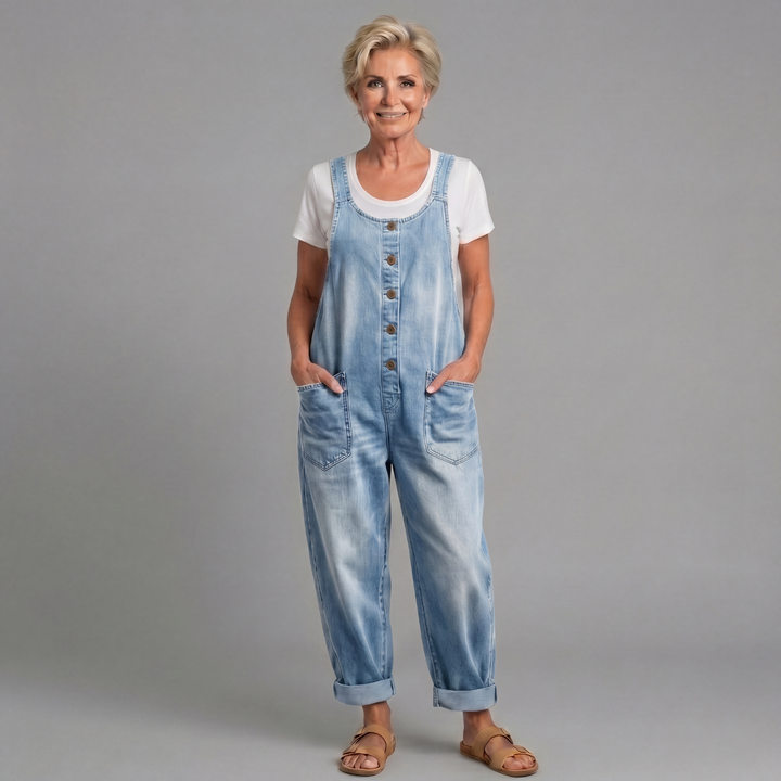 Rowella - Weit geschnittene, weiche Latzhose