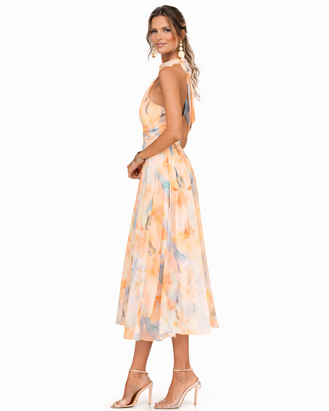 Lucille - Leichtes Neckholder-Maxikleid