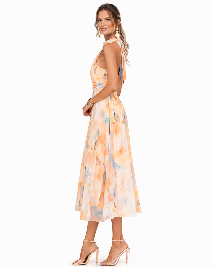 Lucille - Leichtes Neckholder-Maxikleid
