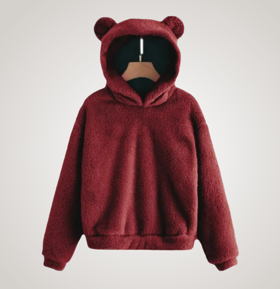 Tialyn - Plüsch-Hoodie mit Bärenohren