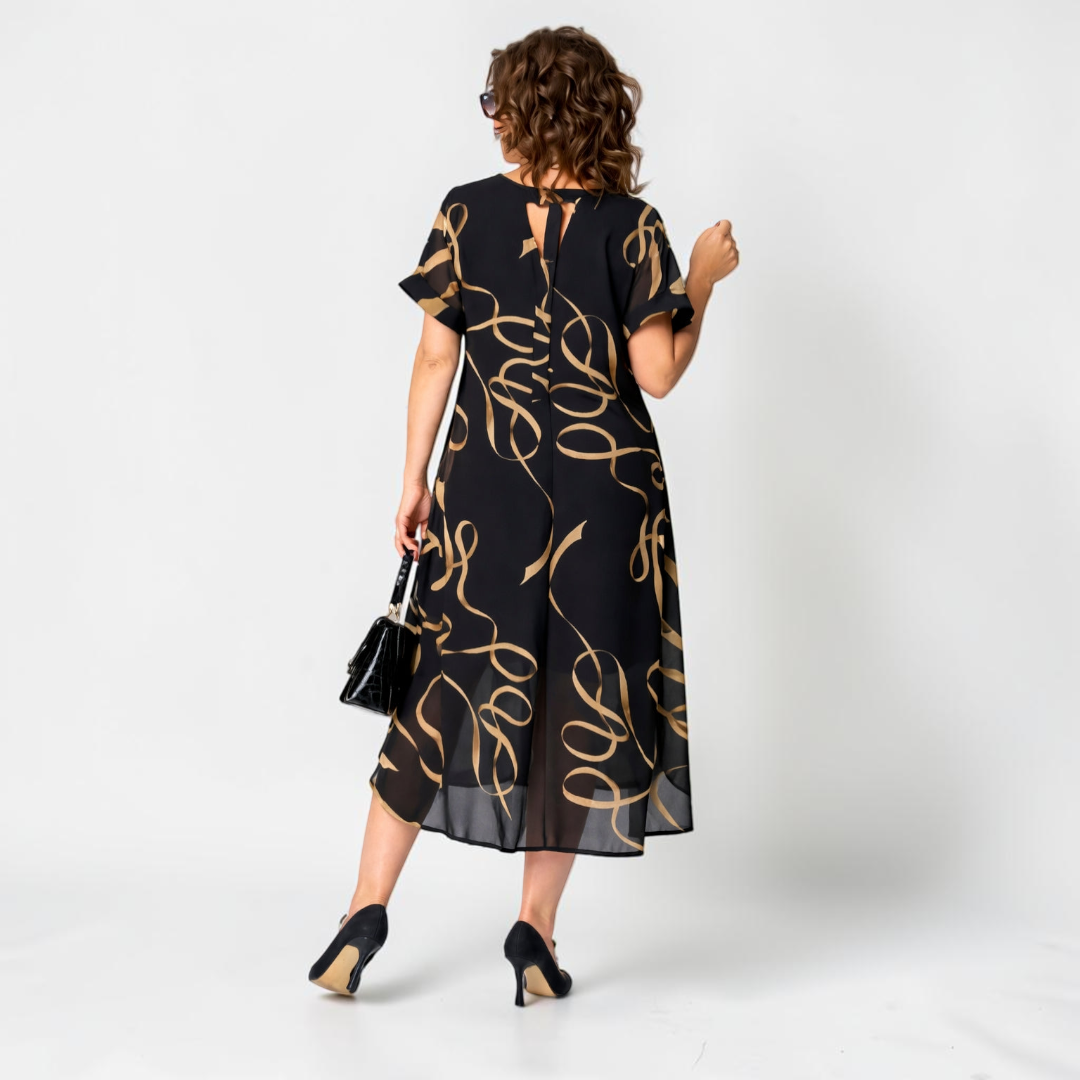 Ismara - Leichtes Midikleid mit V-Ausschnitt