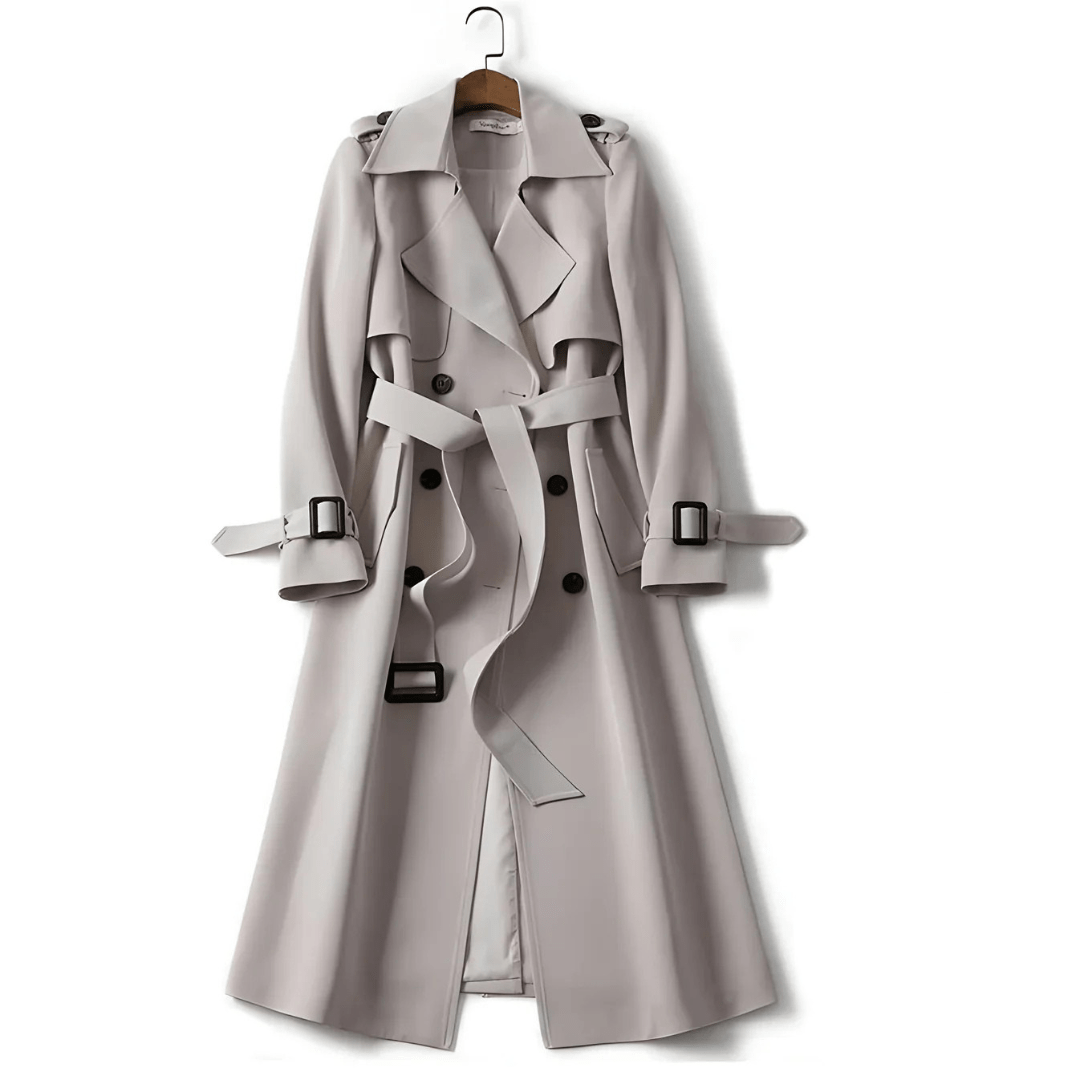 Aliki - Doppelreihiger Trenchcoat mit Gürtel